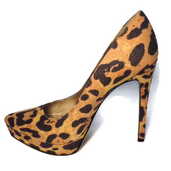 NWB Luichiny Leopard Platform Stiletto Pump Heel 8 - Picture 5 of 8